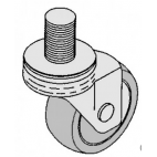 Caster Wheel For Bowl Truck, Replaces 087668-00002 - OEM: 00-087668, 876669-1